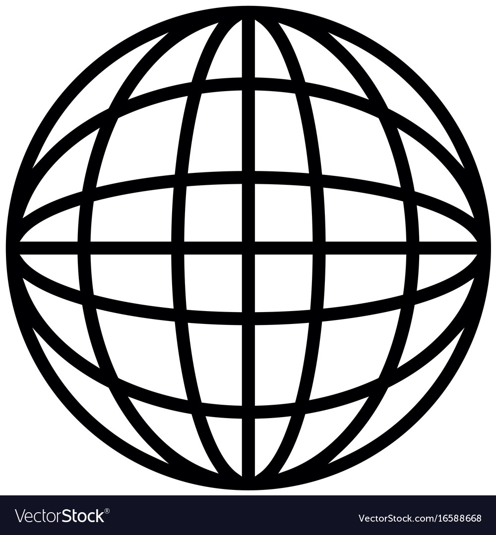 Global sphere icon Royalty Free Vector Image - VectorStock