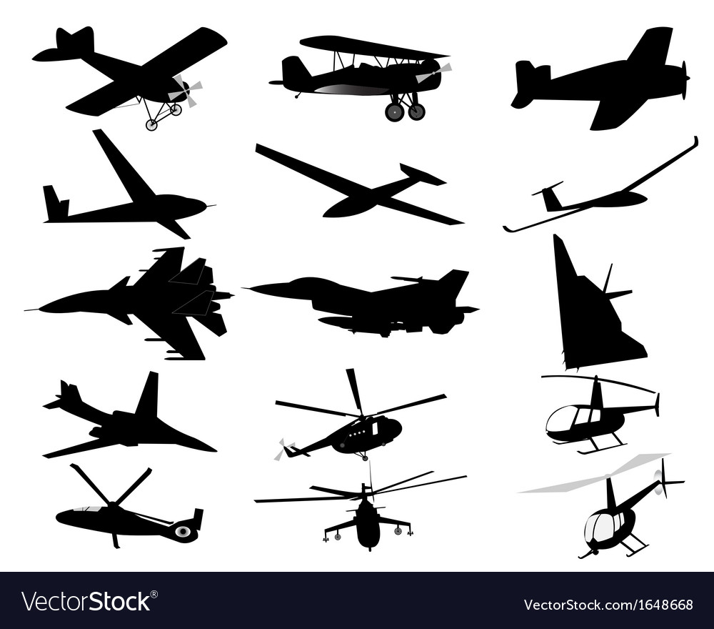 Military Aircraft Silhouettes