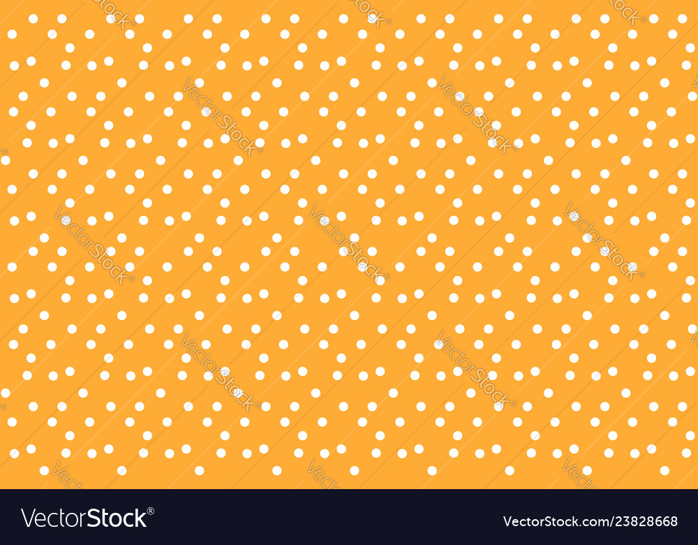 Orange Polka Dot Seamless Pattern