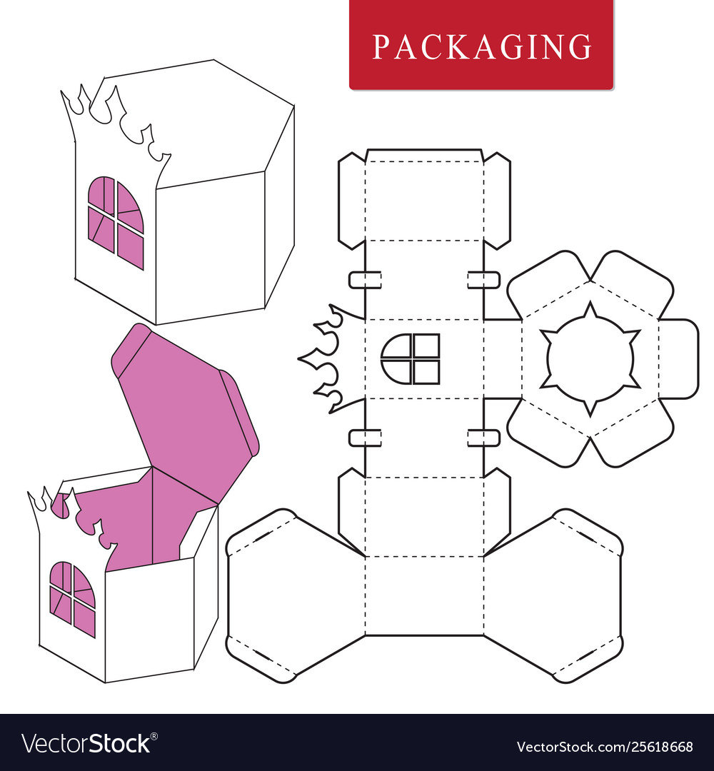 Package for object box vector image Package for object box