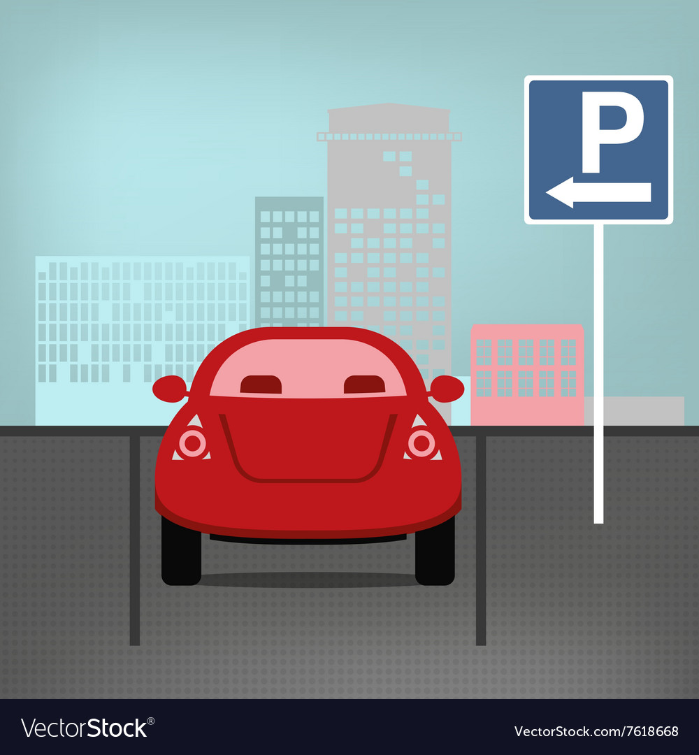 Parking lot Royalty Free Vector Image - VectorStock