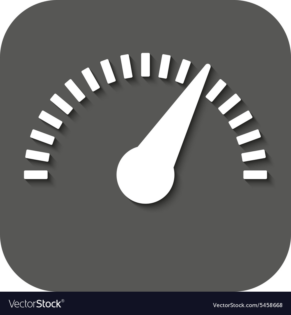 Tachometer speedometer and indicator icon