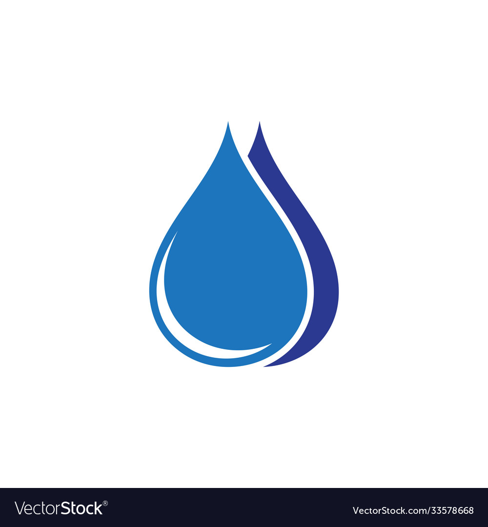 Wassertropfen Logo Vorlage