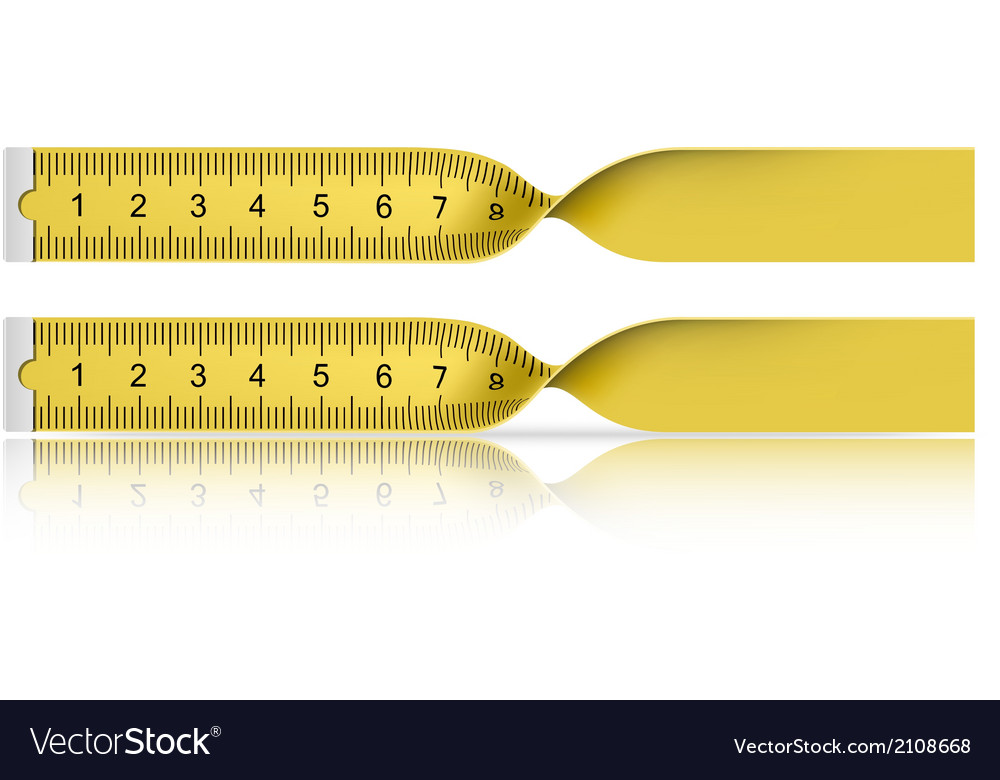 Yellow Measuring Tape with Reflection