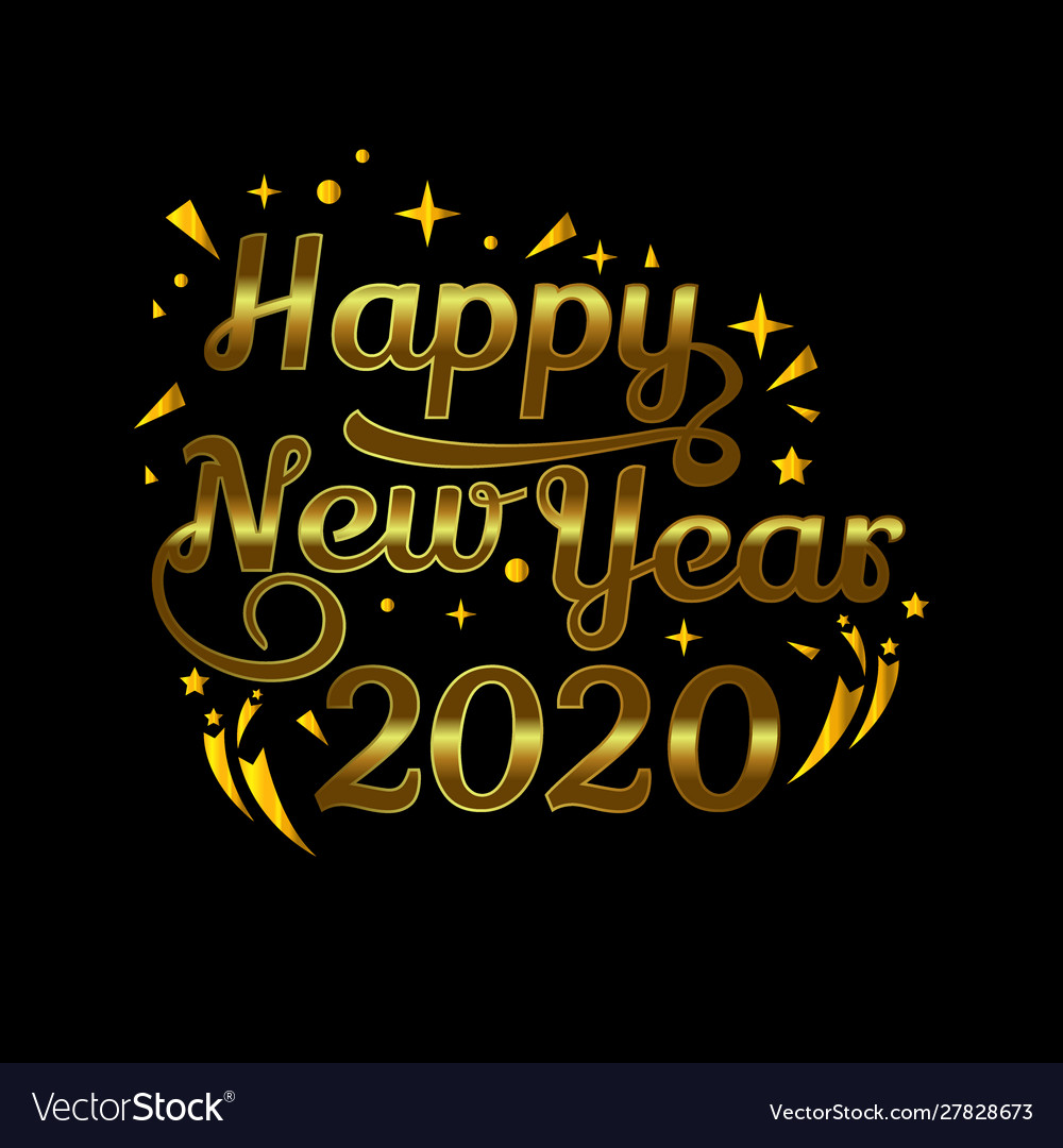 2020 symbol text for new year element design Vector Image 2020 symbol text for new year element design