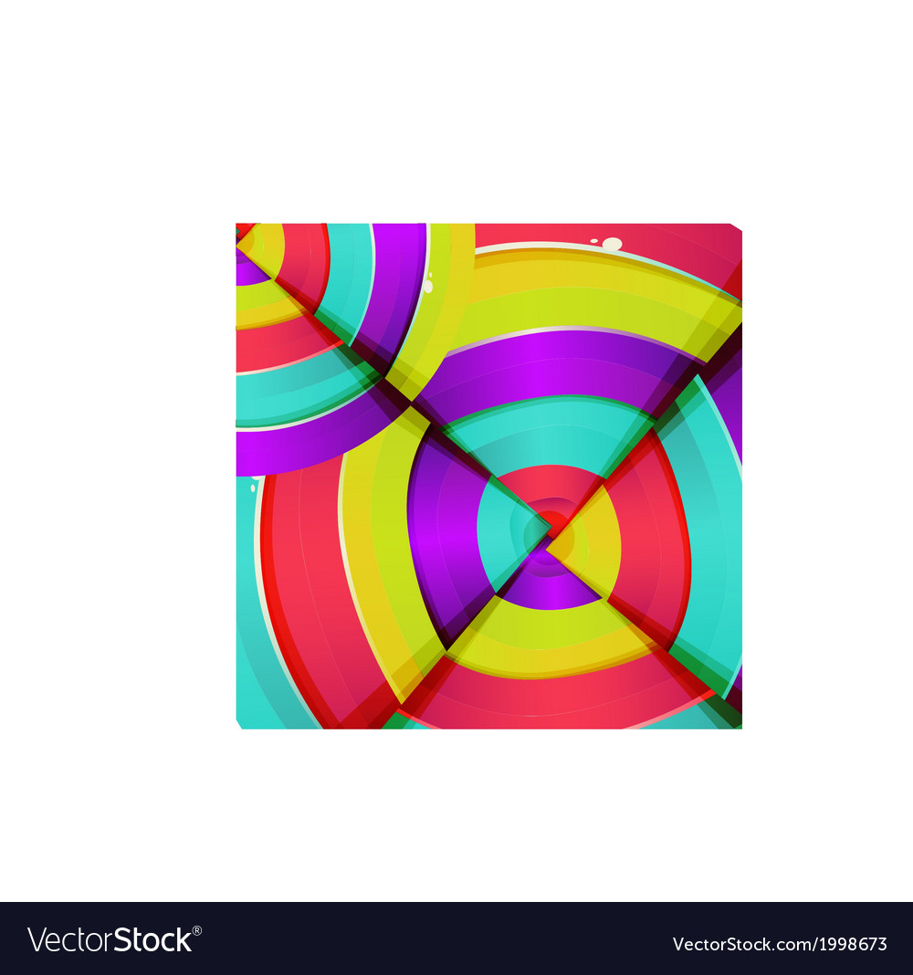 Abstract colorful rainbow curve background design