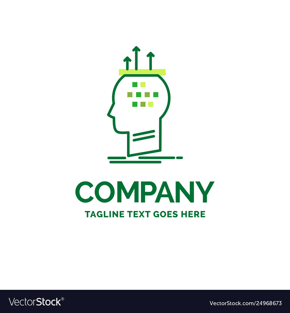 Algorithm brain conclusion process thinking flat Vector Image Algorithm brain conclusion process thinking flat