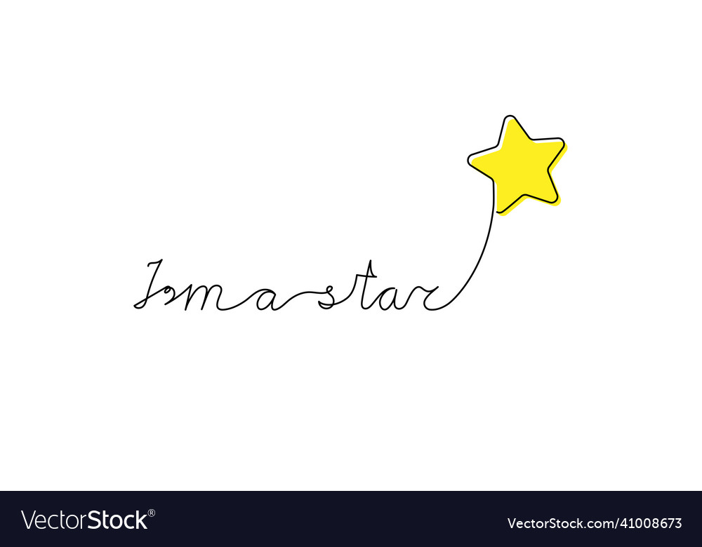 Kontinuierliche einzeilenskript cursive text i m