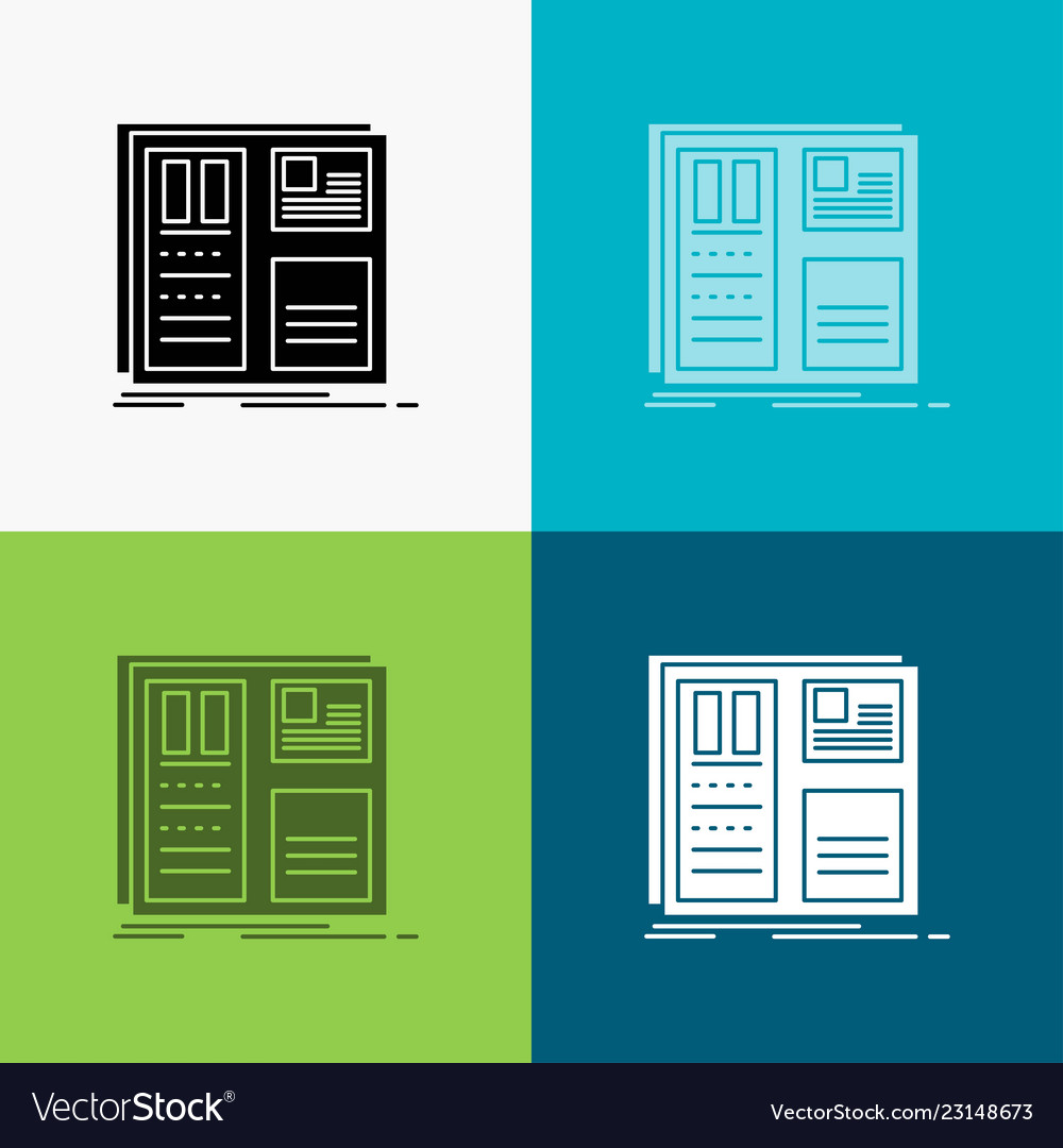Design grid interface layout ui icon over various vector image Design grid interface layout ui icon over various