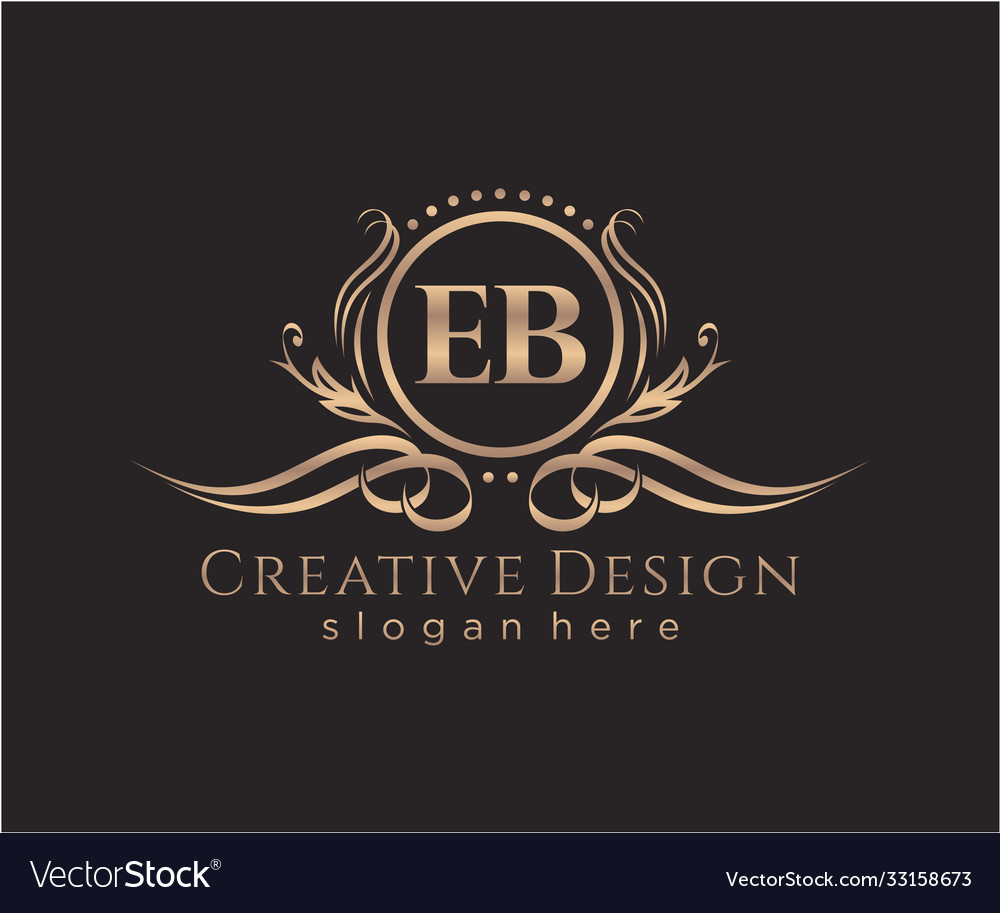 Elegantes EB Monogram Logo - Beauty & Branding