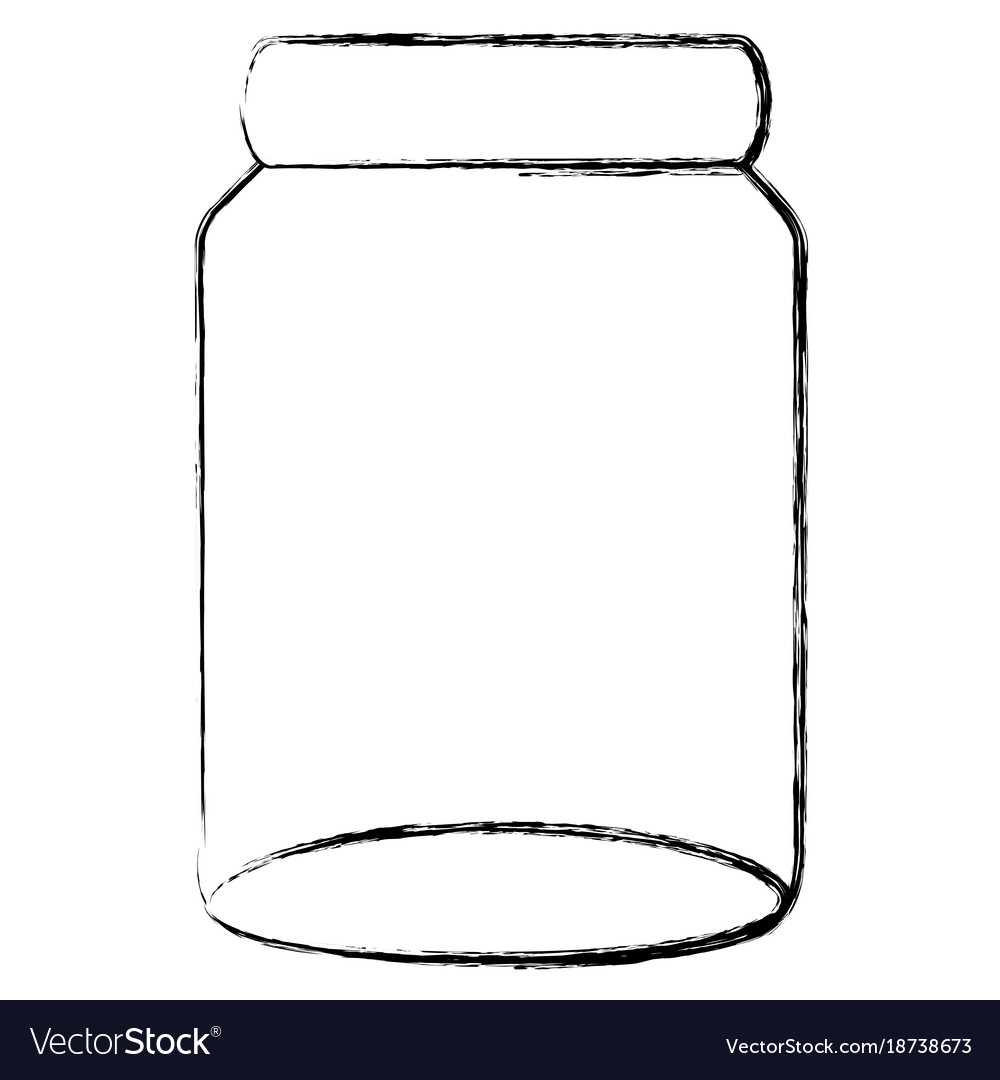 Glass jar isolated icon Royalty Free Vector Image