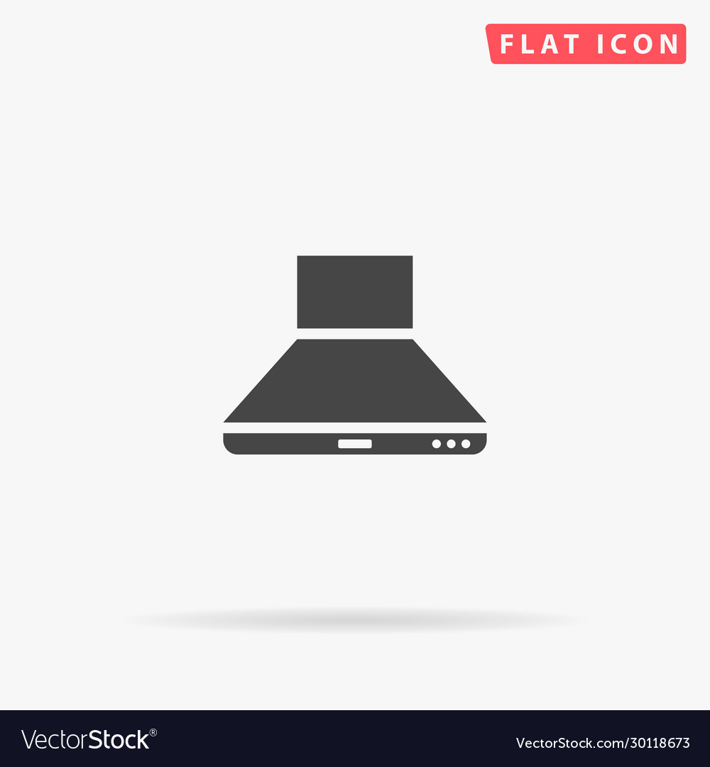 Kitchen hood flat icon