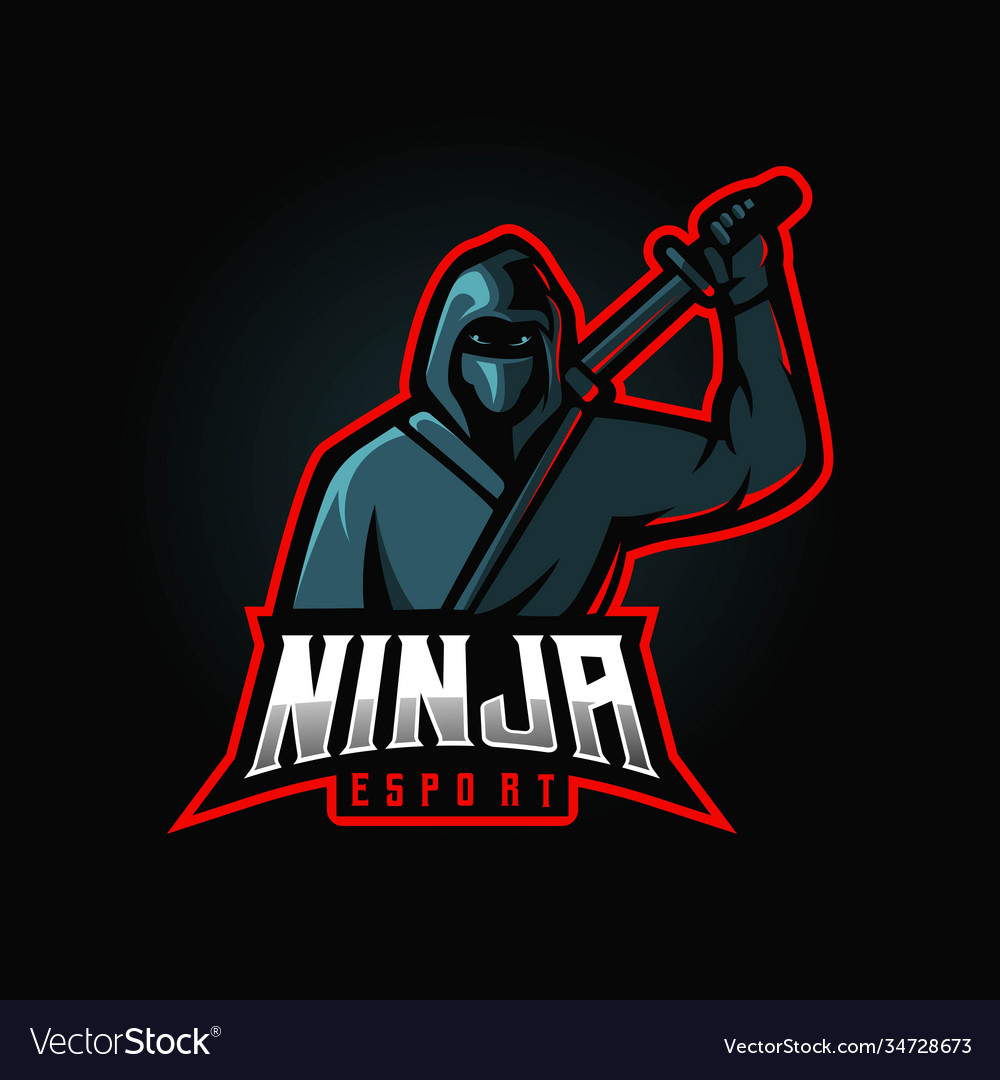 Ninja esport logo Royalty Free Vector Image - VectorStock