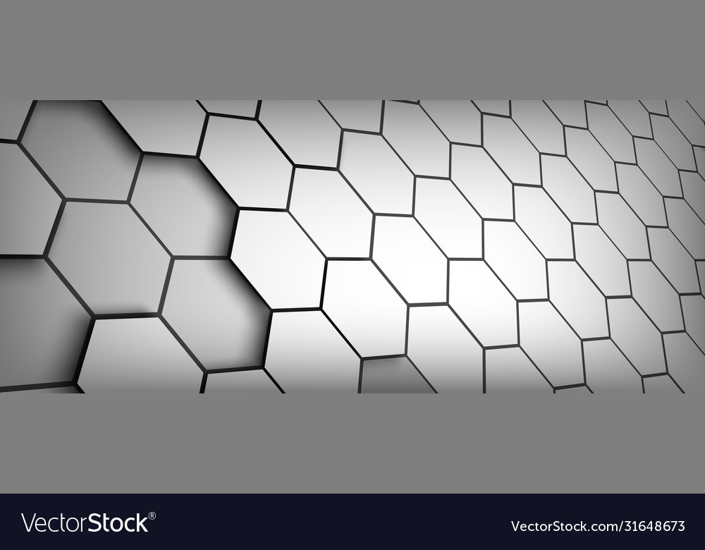 Pattern hexagon background abstract vector image Pattern hexagon background abstract