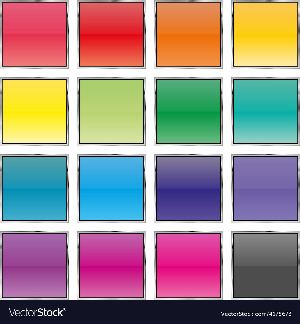 Set of color buttons