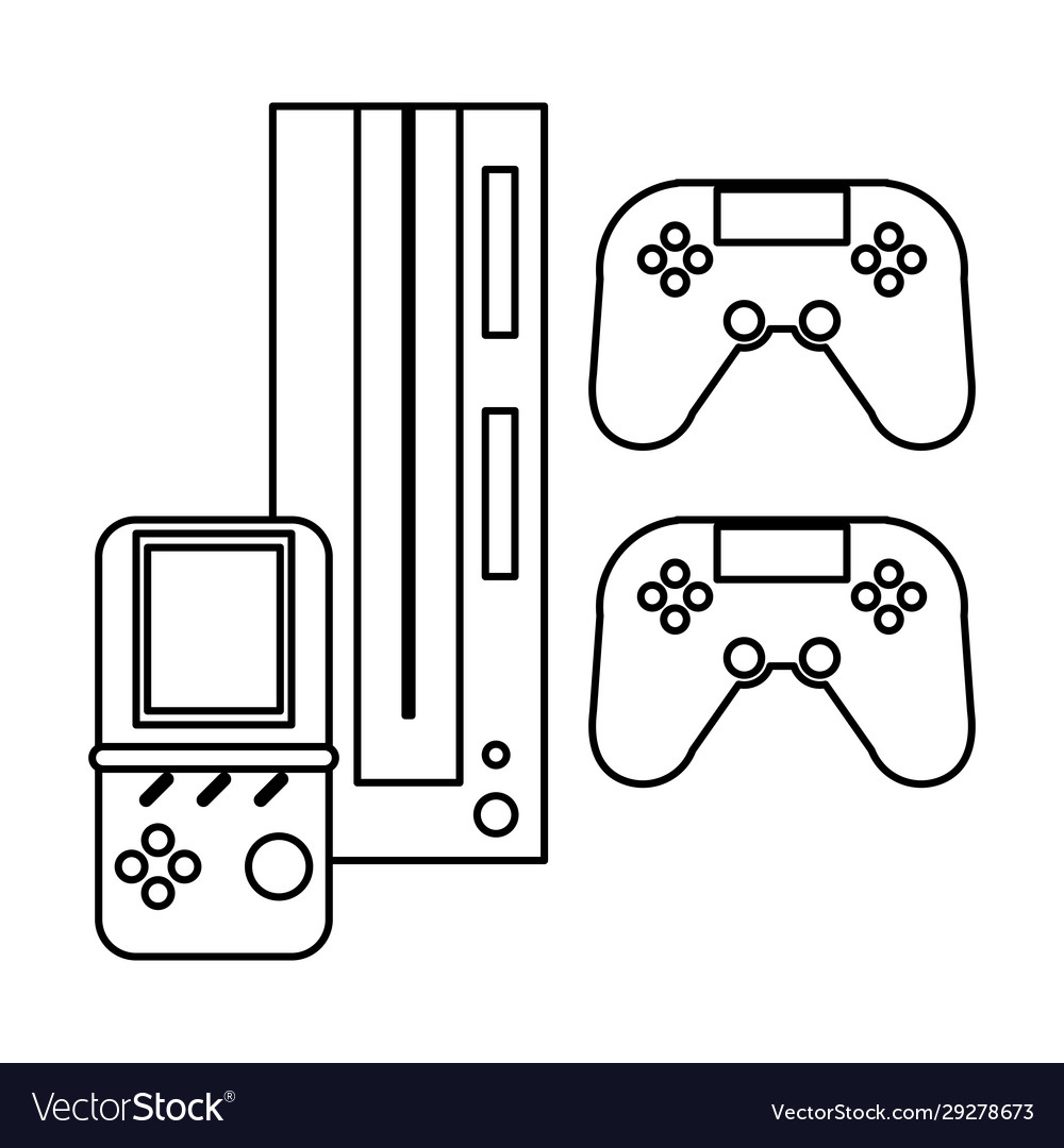 Video game console with controls