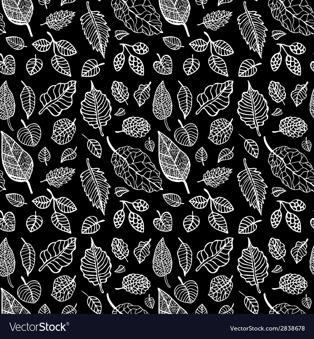 Leaf Seamless Pattern - Botanical Background