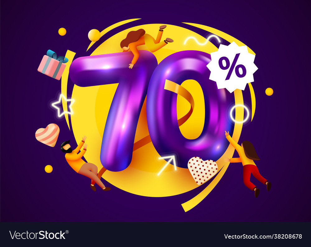 Mega Verkauf 70 Prozent Rabatt Sonderangebot