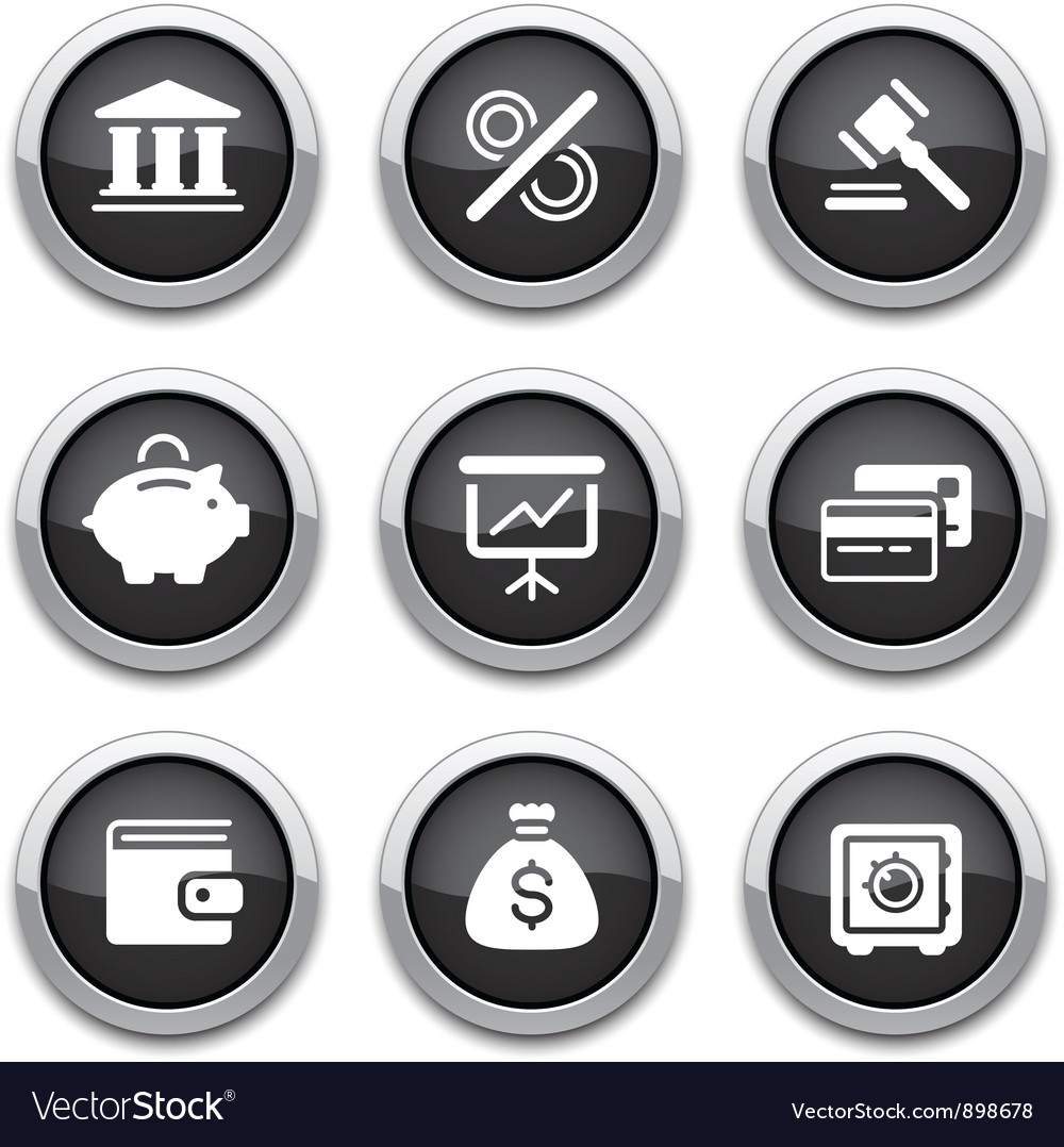 Shiny Finance Buttons Collection