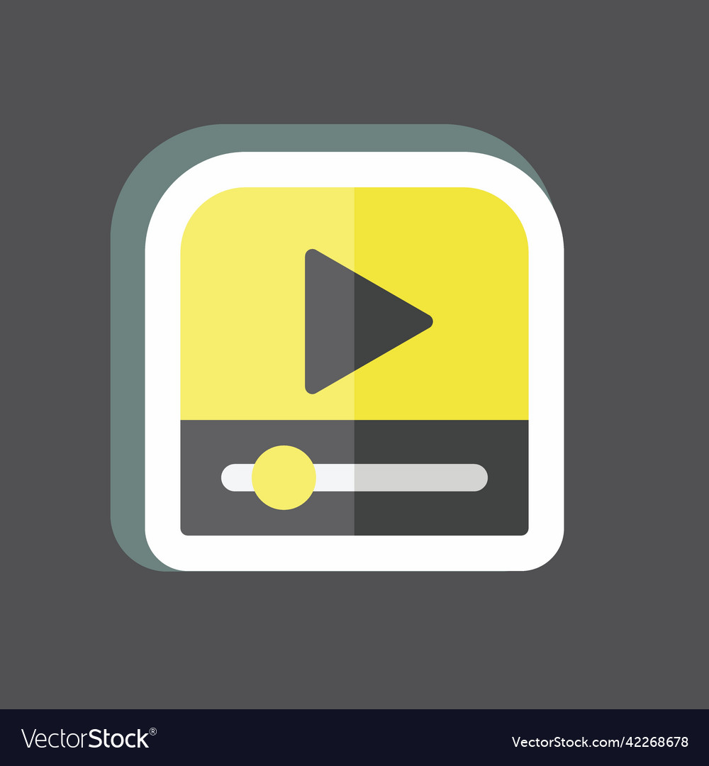 Sticker video player suitable for web interface