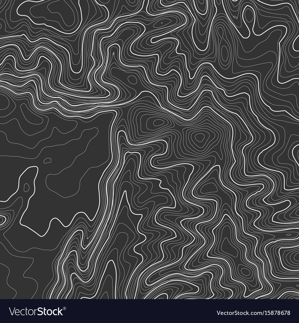 Topographic map background with space for copy Vector Image