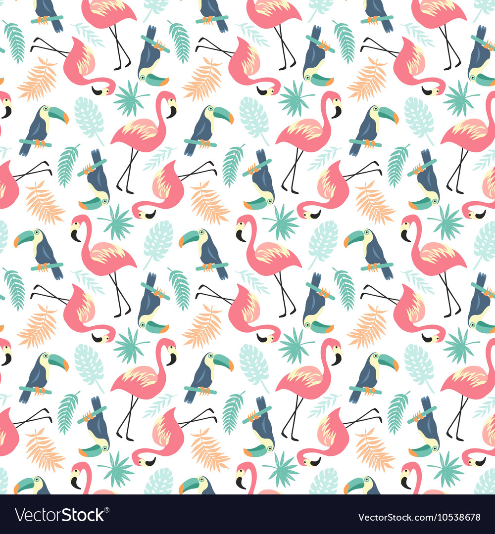 Tropical Flamingo Pattern