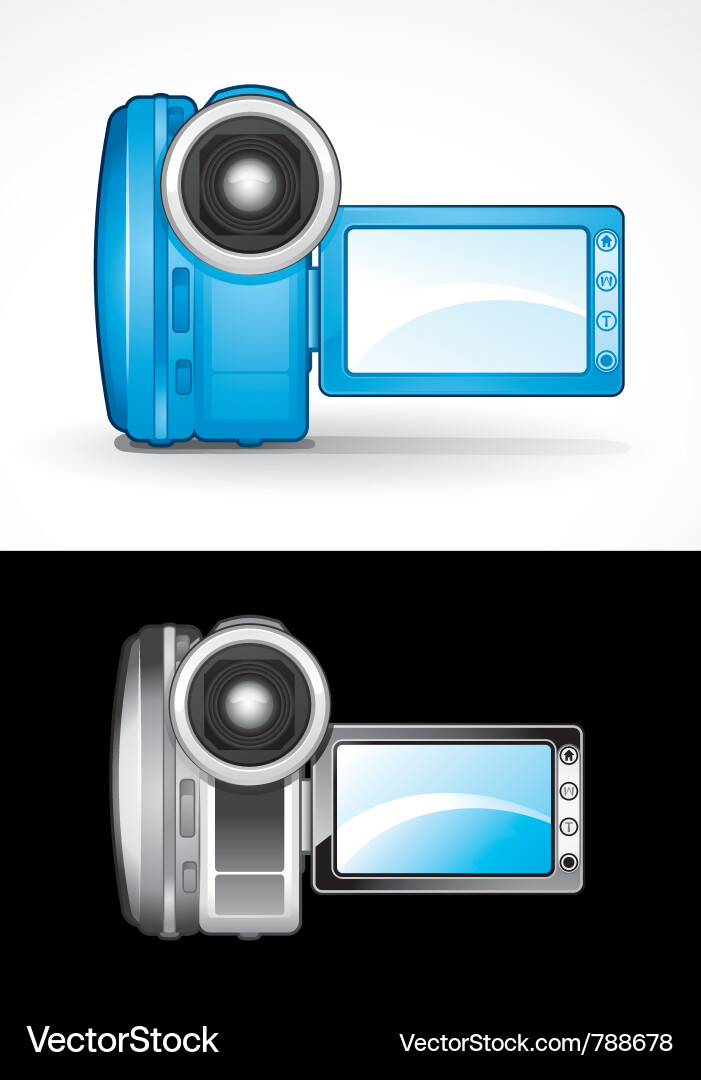 Video camcorders Royalty Free Vector Image - VectorStock