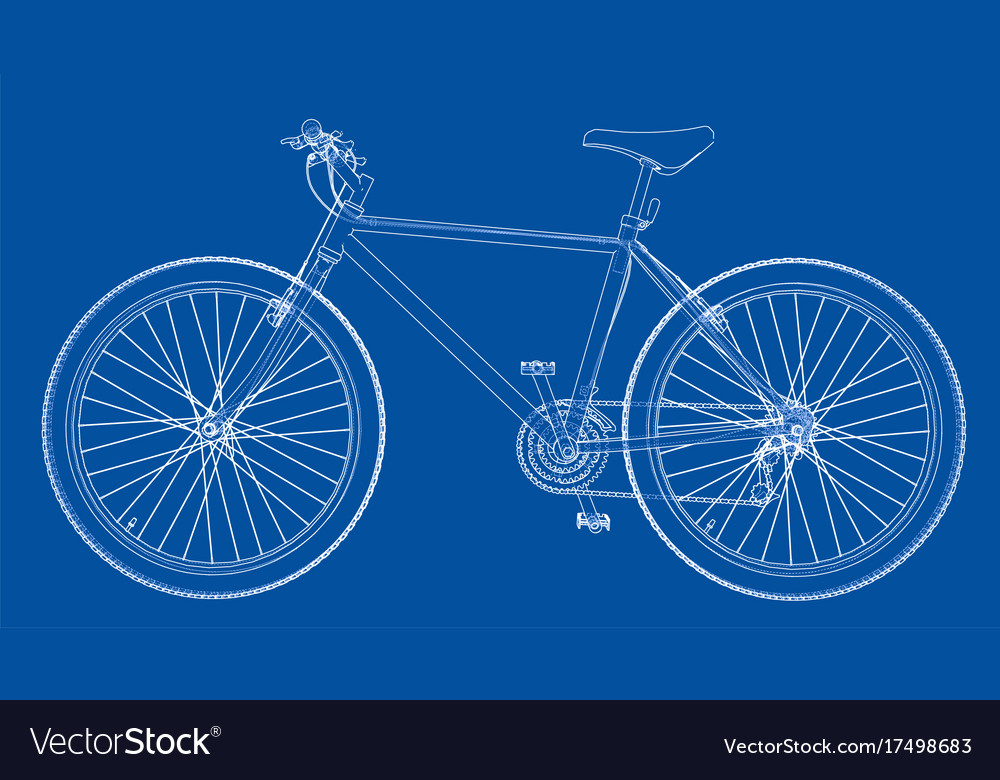 Bicycle wire-frame style