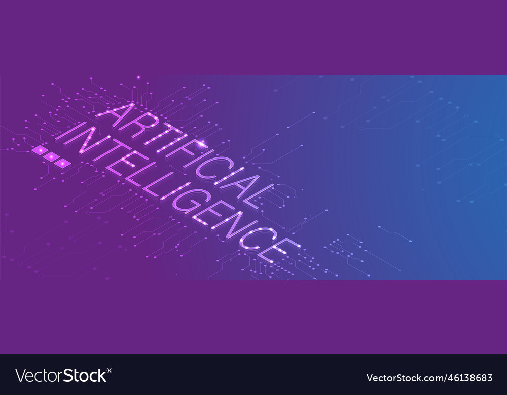 Conceptual technology of artificial intelligence vector image Conceptual technology of artificial intelligence