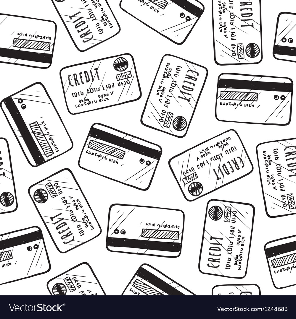 Credit card pattern Royalty Free Vector Image - VectorStock