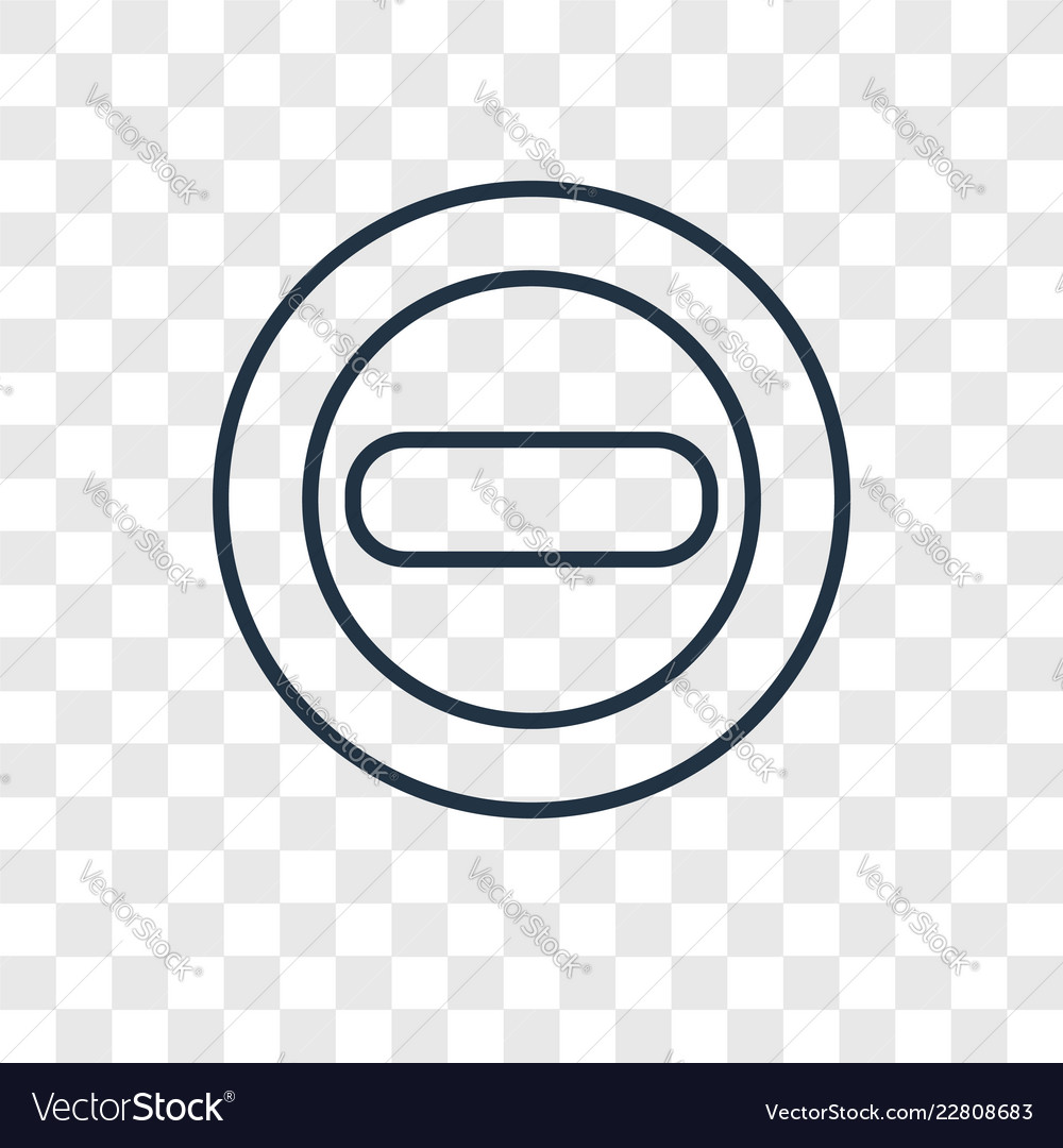Delete concept linear icon isolated Vector Image Delete concept linear icon isolated