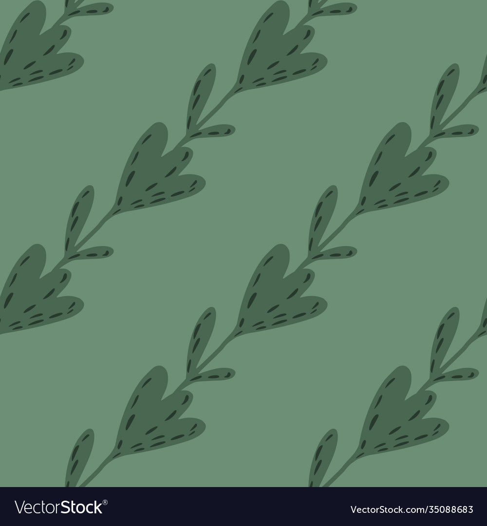 Diagonal botanic seamless pattern with tulip vector image Diagonal botanic seamless pattern with tulip