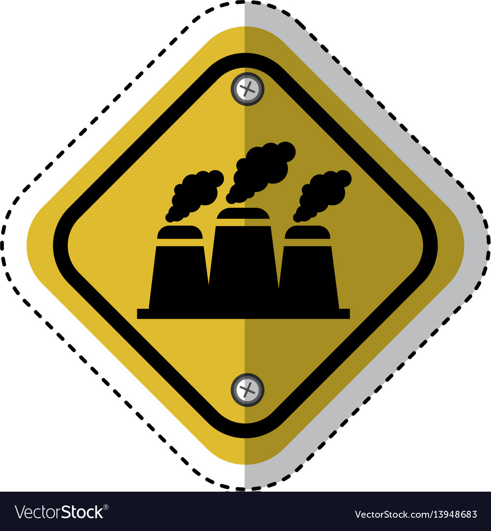 Diamond caution sign icon