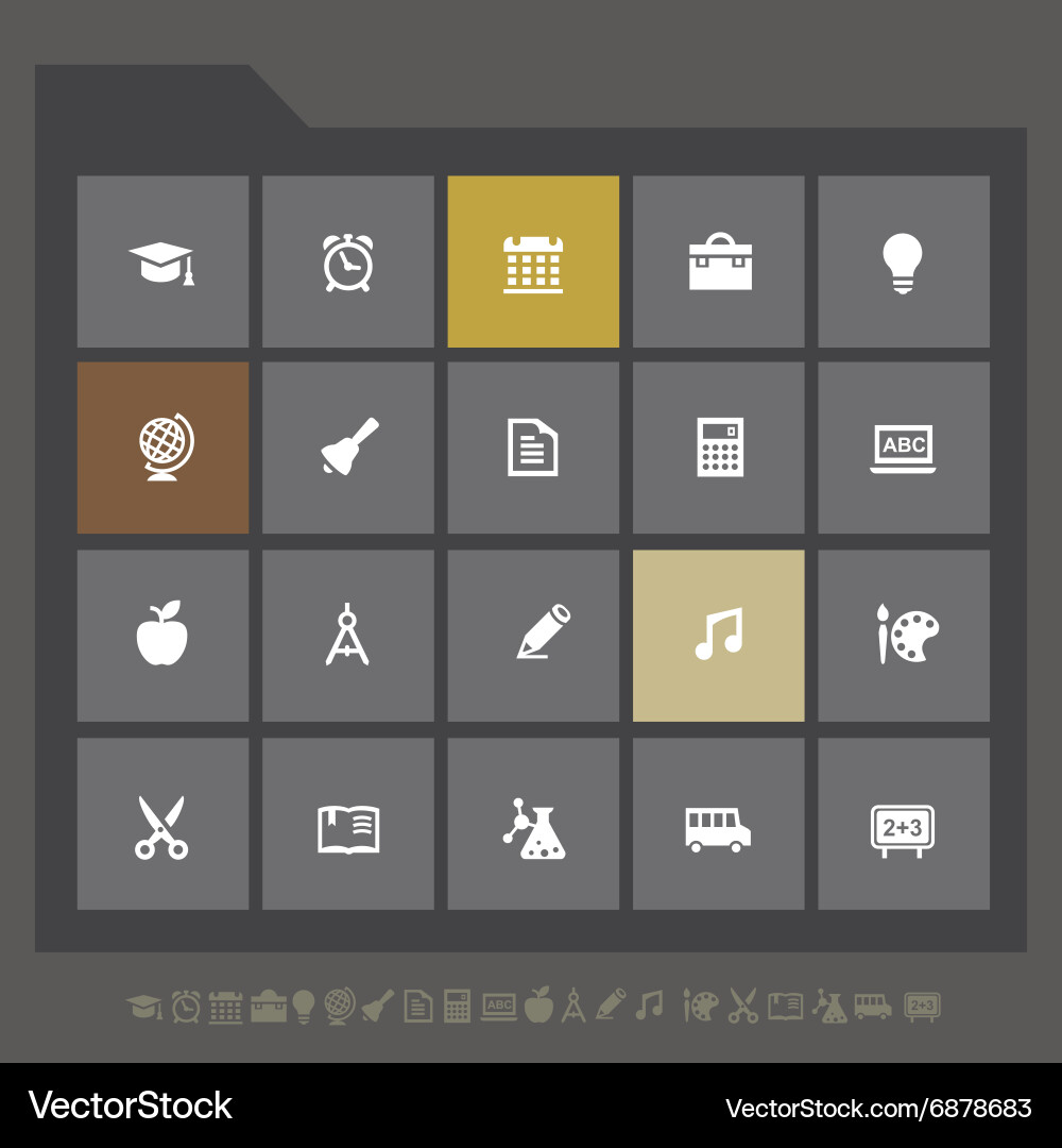 Education icon set Royalty Free Vector Image - VectorStock