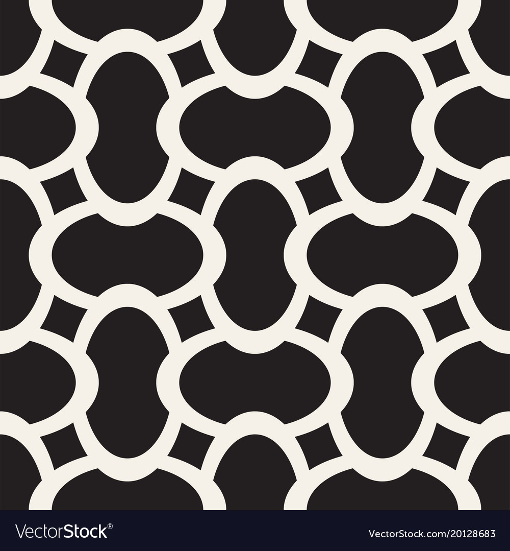 Geometric seamless pattern with curved