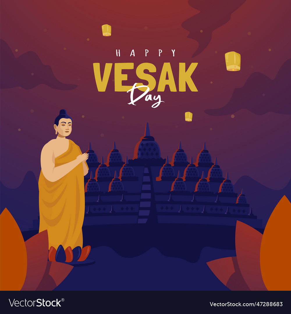 Happy vesak day greeting