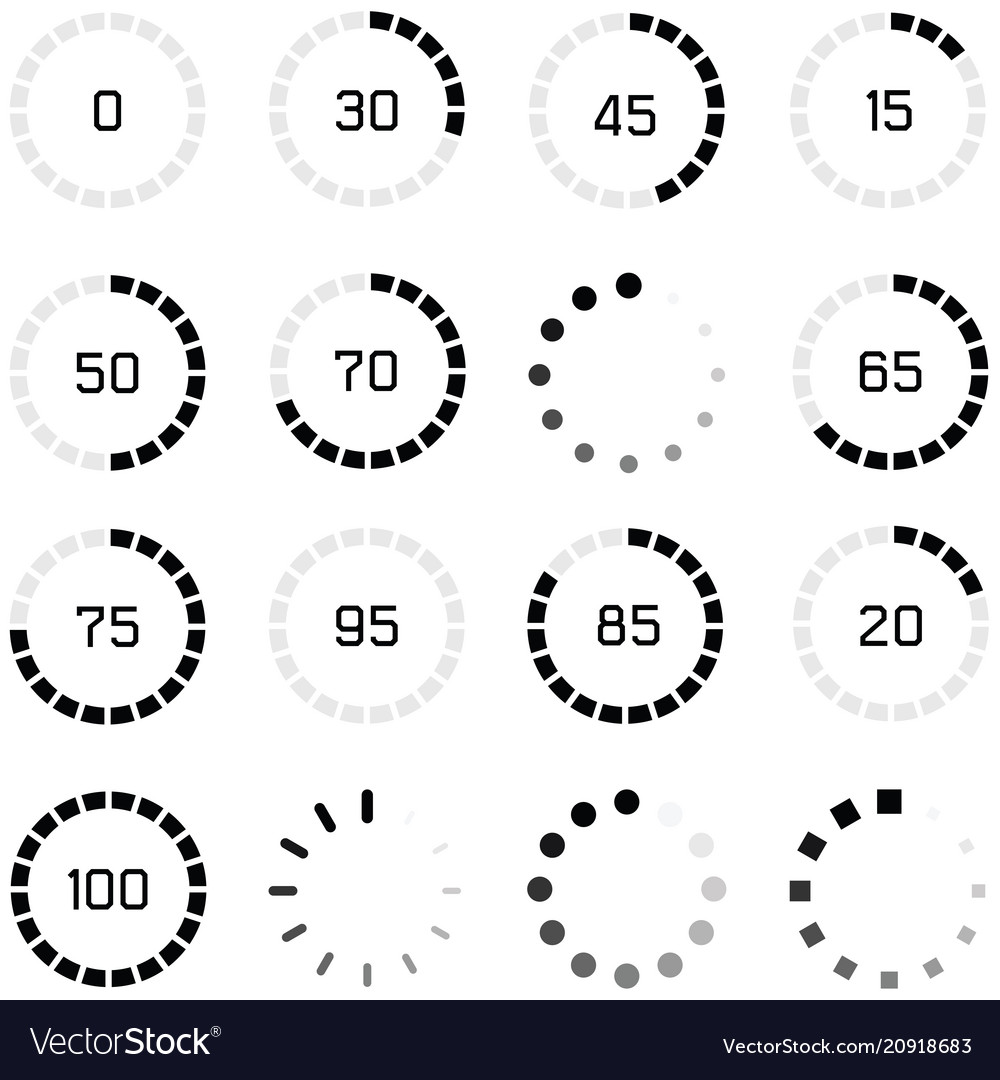 Loading icon set