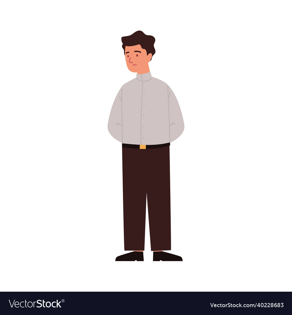 Man standing character