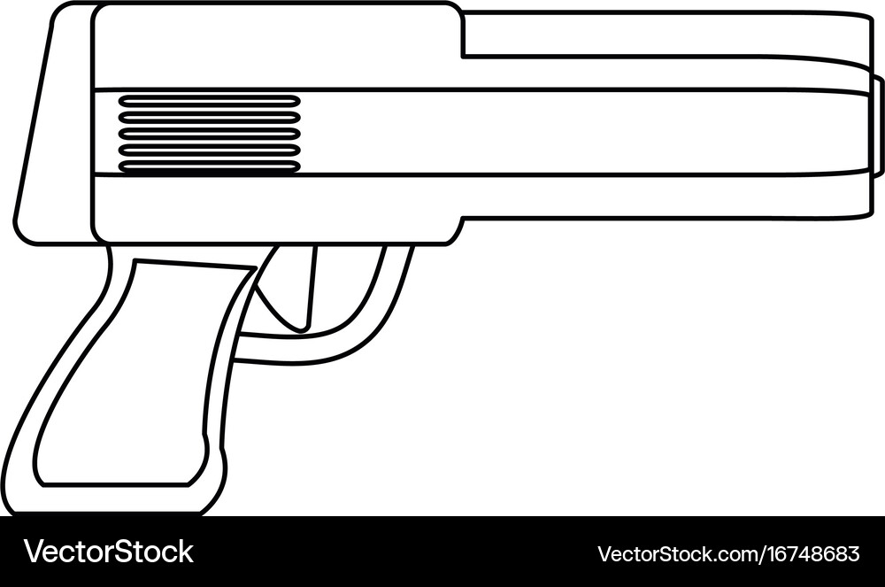 Powerful gun caliber forces automatic icon Vector Image