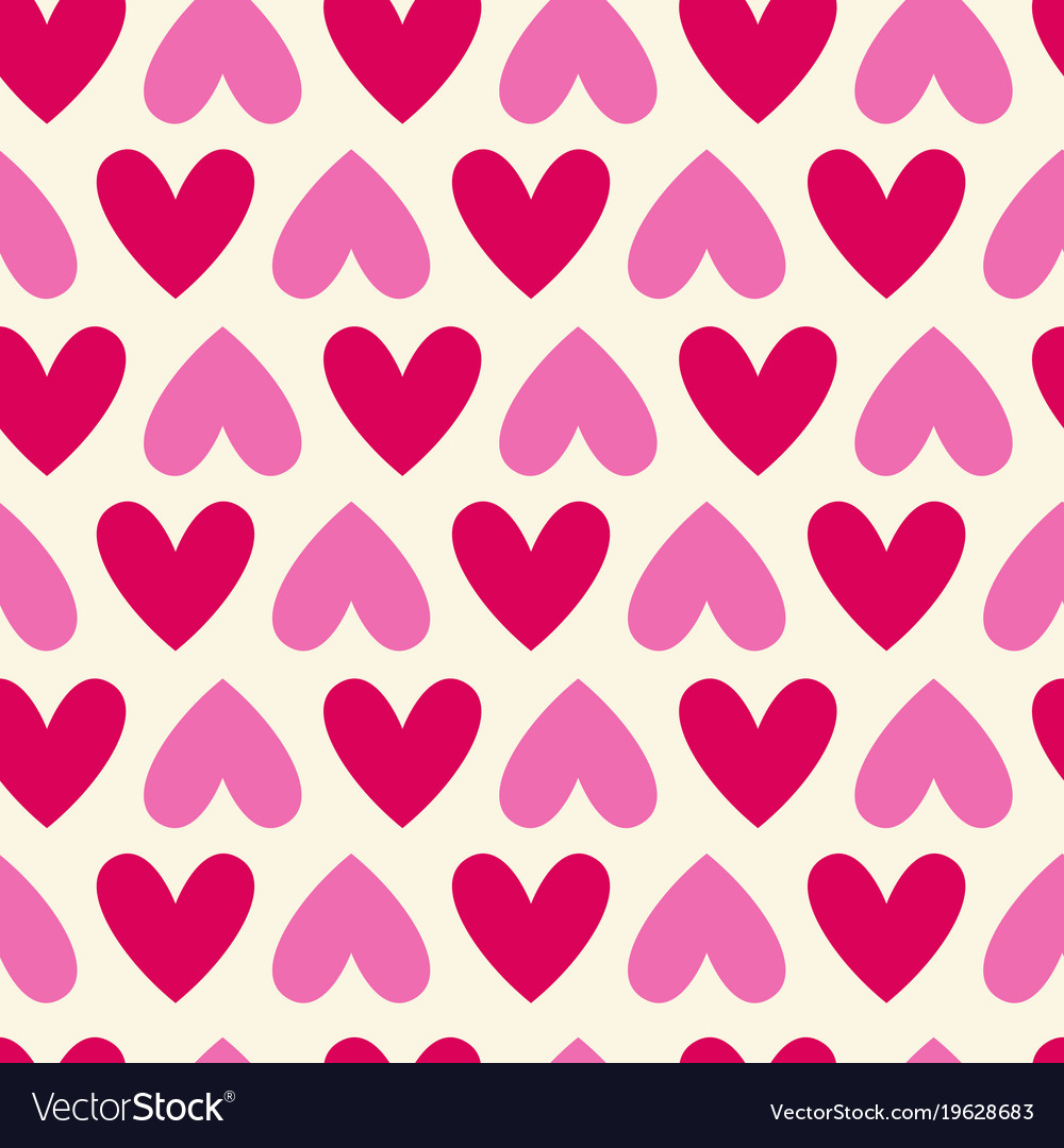 Seamless colorful hearts pattern bright valentines