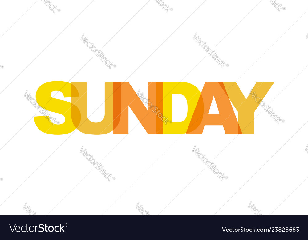 Sunday phrase overlap color no transparency