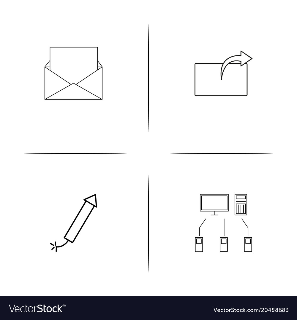 Web und Text einfache lineare Symbole gesetzt umrissen