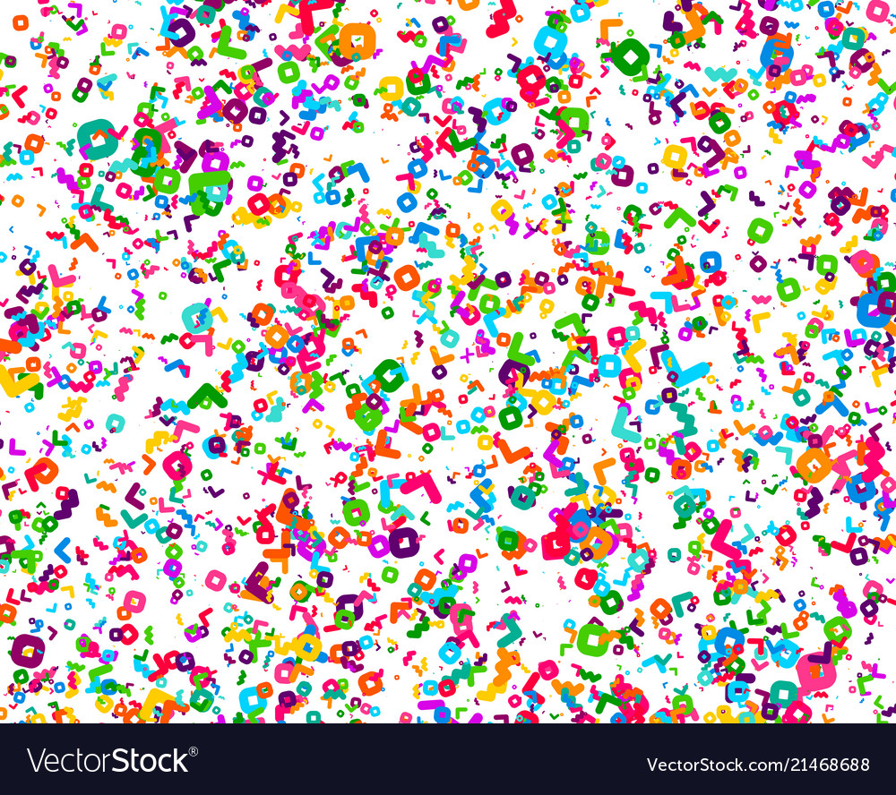 Abstract geometric pattern colored shapes vector image Abstract geometric pattern colored shapes