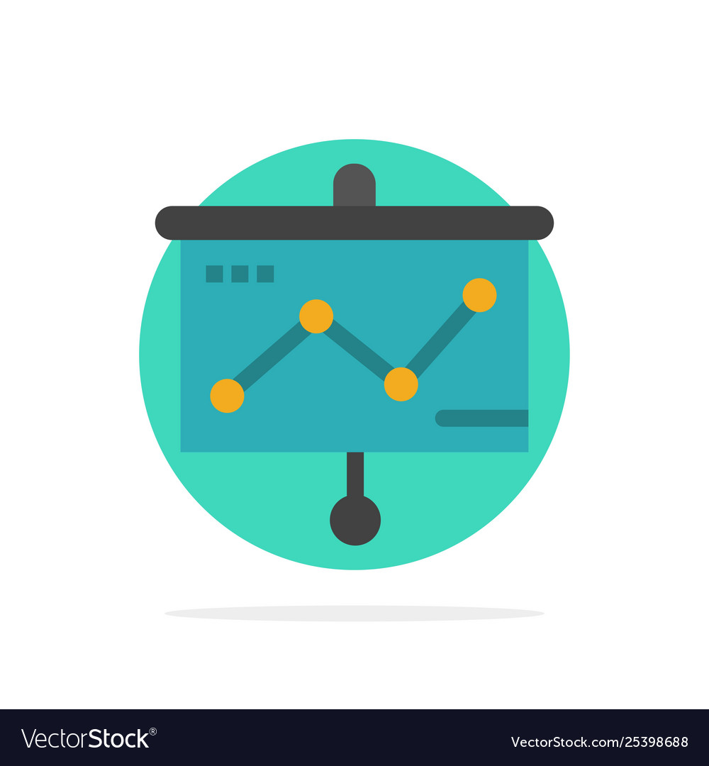 Chart presentation graph projector abstract vector image Chart presentation graph projector abstract