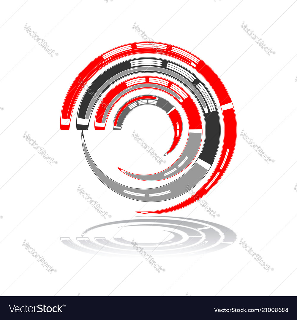 Circle design element vector image Circle design element