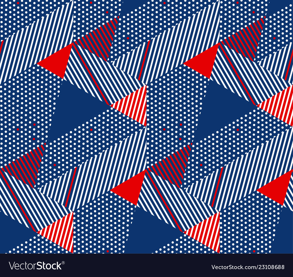 Geometric color seamless pattern