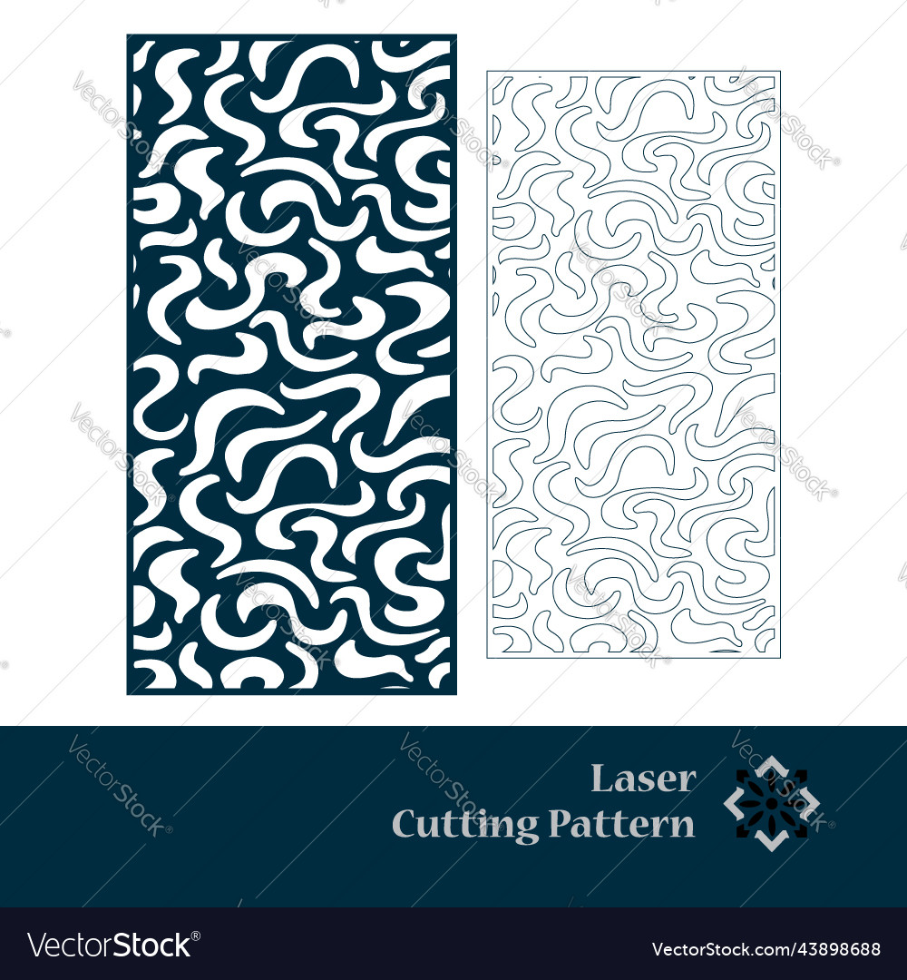 Laser and cnc cut pattern vector image Laser and cnc cut pattern