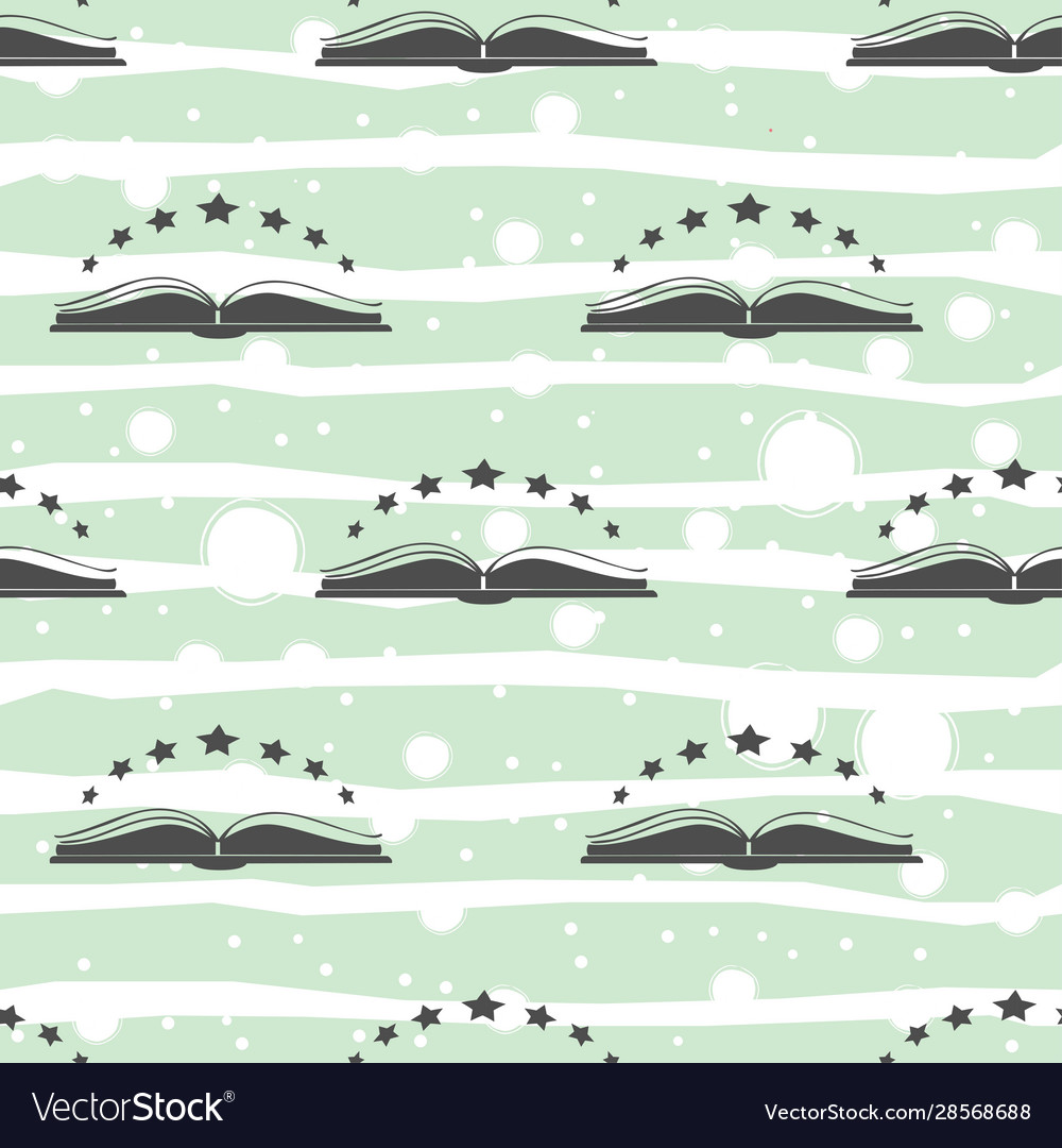 Open book icon with stars above