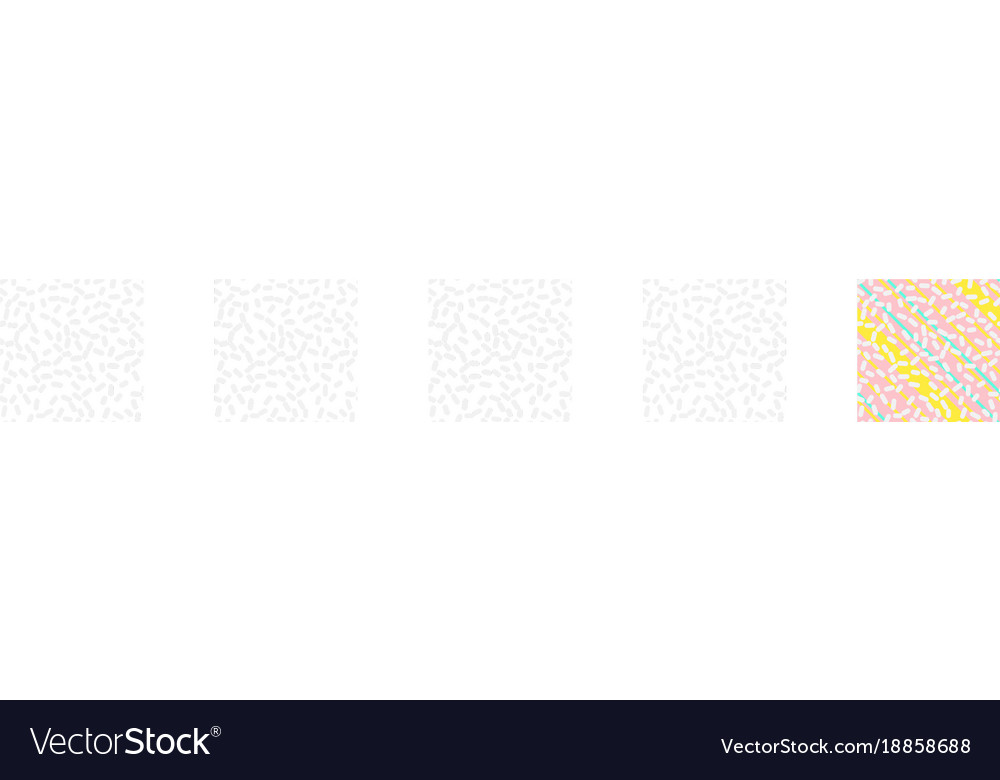 Retro seamless pattern in memphis style design