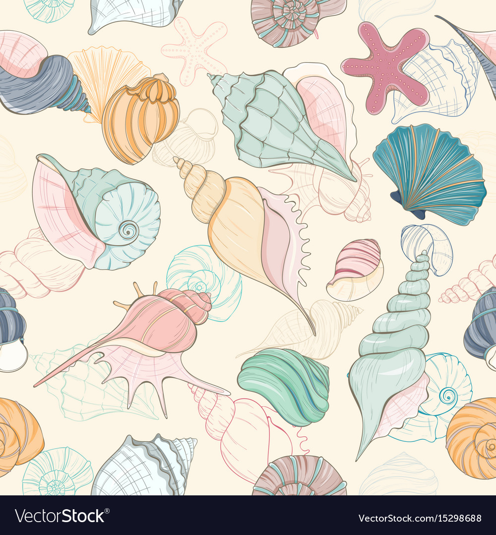 Seashell Summer Pattern
